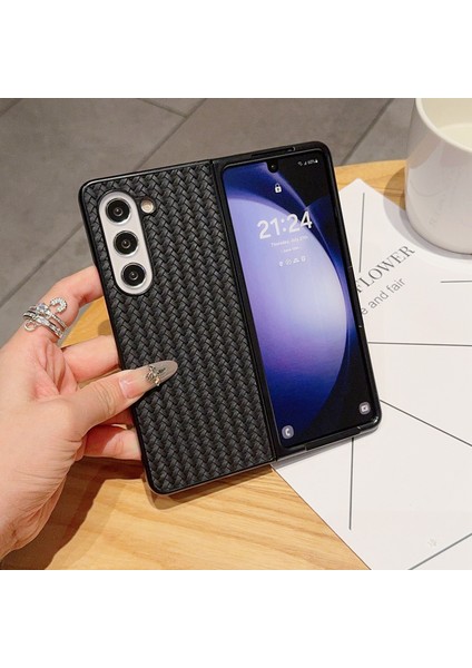 Samsung Galaxy Z Fold6 5g Dokuma Doku Pu Deri Kaplamalı Pc Telefon Kapağı (Yurt Dışından) fiyatları