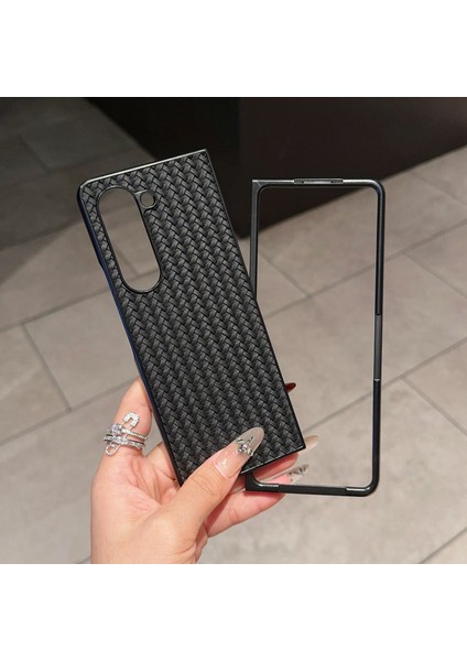 Samsung Galaxy Z Fold6 5g Dokuma Doku Pu Deri Kaplamalı Pc Telefon Kapağı (Yurt Dışından) modelleri