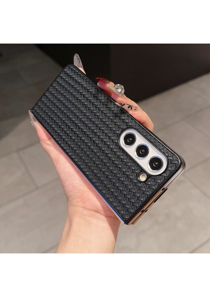 Samsung Galaxy Z Fold6 5g Dokuma Doku Pu Deri Kaplamalı Pc Telefon Kapağı (Yurt Dışından) fırsatları