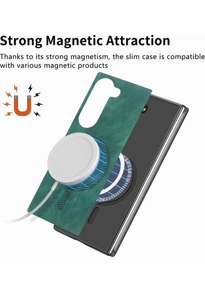 Samsung Galaxy Z Fold6 5g Manyetik Çıkarılabilir Pu+Tpu Telefon Kapağı (Yurt Dışından)