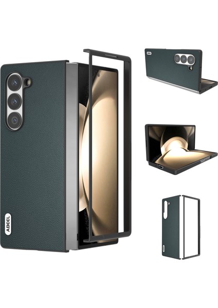 Samsung Galaxy Z Fold6 5g Hakiki Inek Deri Pc Telefon Kılıfı (Yurt Dışından)