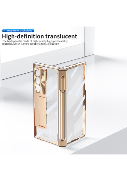 Samsung Galaxy Z Fold6 5g Kickstand Çift Menteşe Pc Telefon Kapağı (Yurt Dışından)