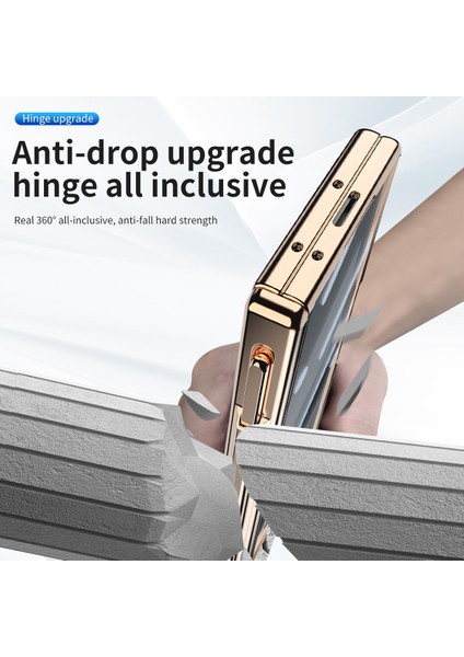 Samsung Galaxy Z Fold6 5g Kickstand Çift Menteşe Pc Telefon Kapağı (Yurt Dışından)