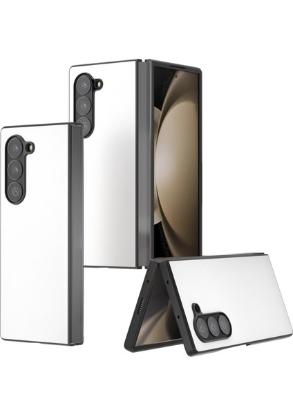 Samsung Galaxy Z Fold6 5g Pu Deri Kaplamalı Pc Koruyucu Telefon Kapağı (Yurt Dışından)