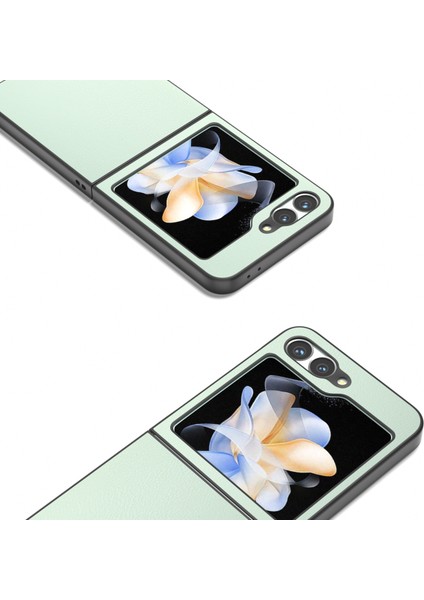 Samsung Galaxy Z Flip6 5g Pu Deri Kaplamalı Sert Pc Katlanır Telefon Kapağı (Yurt Dışından) fırsatları