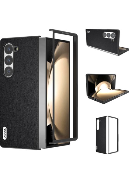 Samsung Galaxy Z Fold6 5g Hakiki Inek Deri Pc Telefon Kılıfı (Yurt Dışından)