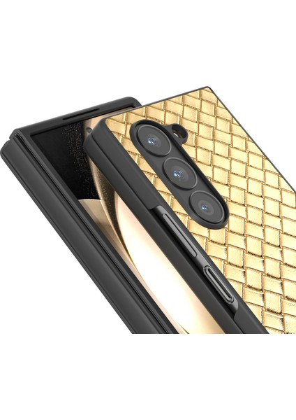 Samsung Galaxy Z Fold6 5g Dokuma Doku Pu Deri Kaplamalı Pc Telefon Kapağı (Yurt Dışından) modelleri