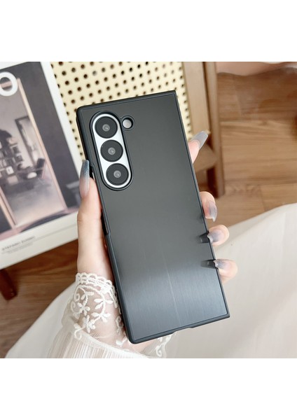 Samsung Galaxy Z Fold6 5g Anti-Drop Paslanmaz Çelik + Pc Koruyucu Telefon Kapağı (Yurt Dışından)
