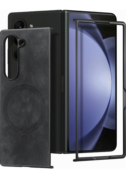 Samsung Galaxy Z Fold6 5g Manyetik Çıkarılabilir Pu+Tpu Telefon Kapağı (Yurt Dışından)