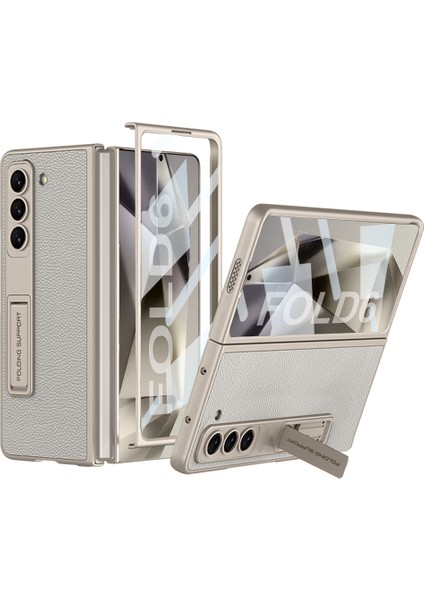 Samsung Galaxy Z Fold6 5g Darbeye Dayanıklı Sert Pc+Pu Telefon Kapağı (Yurt Dışından)