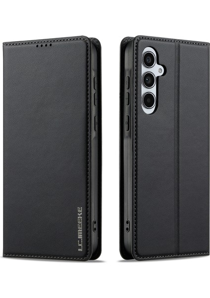 Samsung Galaxy S24 Fe Pu Deri Cüzdan Standı Koruyucu Telefon Kapağı (Yurt Dışından)