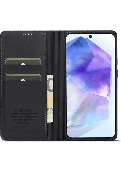 Samsung Galaxy S24 Fe Pu Deri Cüzdan Standı Koruyucu Telefon Kapağı (Yurt Dışından)