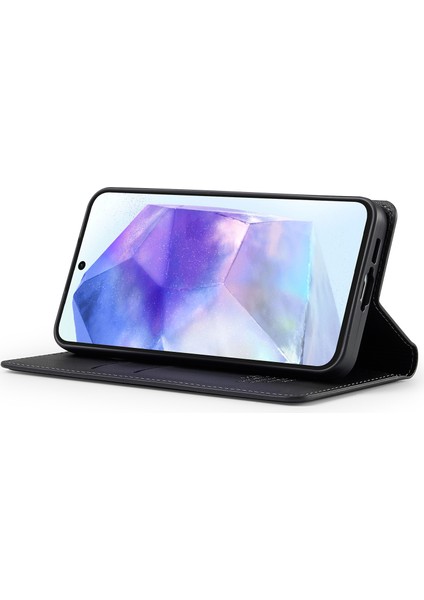Samsung Galaxy S24 Fe Pu Deri Cüzdan Standı Koruyucu Telefon Kapağı (Yurt Dışından)