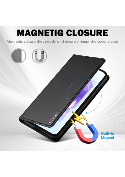 Samsung Galaxy S24 Fe Pu Deri Cüzdan Standı Koruyucu Telefon Kapağı (Yurt Dışından)