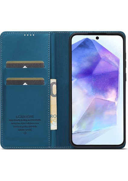Samsung Galaxy S24 Fe Pu Deri Cüzdan Standı Koruyucu Telefon Kapağı (Yurt Dışından)