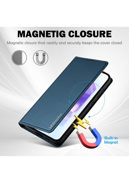 Samsung Galaxy S24 Fe Pu Deri Cüzdan Standı Koruyucu Telefon Kapağı (Yurt Dışından)