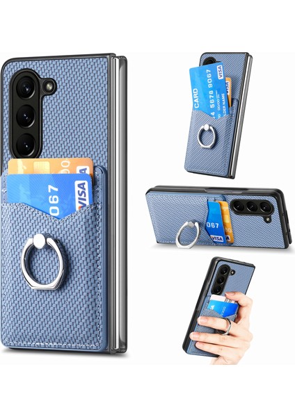 Samsung Galaxy Z Fold6 5g Karbon Fiber Deri Arka Kapak (Yurt Dışından)