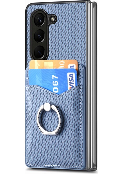 Samsung Galaxy Z Fold6 5g Karbon Fiber Deri Arka Kapak (Yurt Dışından)