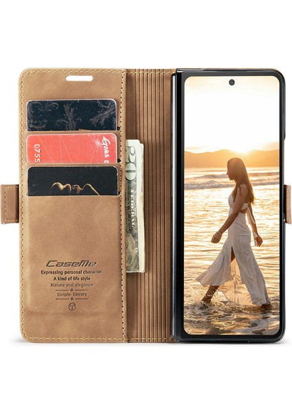 Samsung Galaxy Z Fold6 5g Cüzdan Telefon Standı Kılıf Darbeye Dayanıklı Pu Deri Kapak (Yurt Dışından) fiyatları