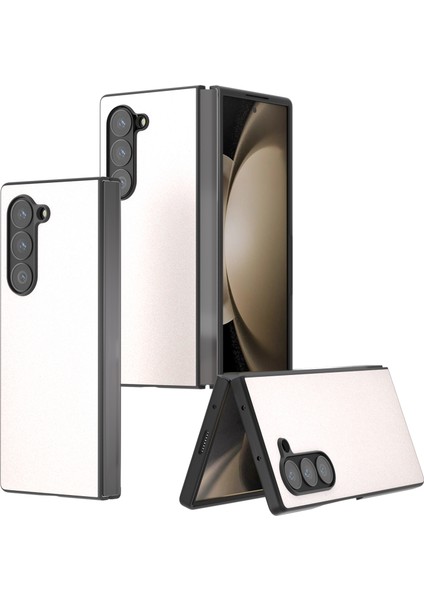 Samsung Galaxy Z Fold6 5g Düşme Önleyici Parlak Deri + Pc Telefon Kılıfı (Yurt Dışından)