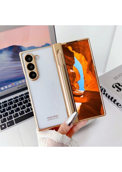Samsung Galaxy Z Fold6 5g Galvanik Pc Katlanır Telefon Kapağı Stylus ile (Yurt Dışından) fırsatları