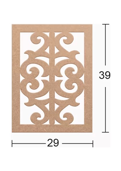 Hobi-Art Ds 35 Boyanabilir Ahşap Duvar Süsü