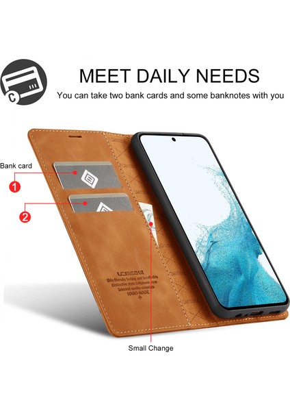Samsung Galaxy S24 Fe Cüzdan Mikrofiber Deri Telefon Kılıfı (Yurt Dışından) fiyatları