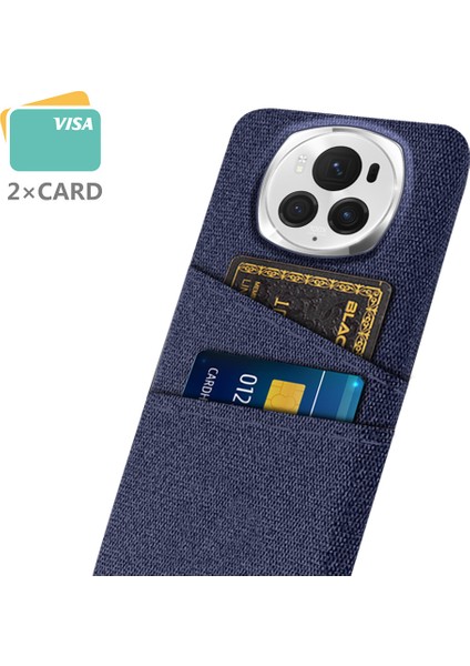 Honor Magic6 Pro 5g Kumaş Doku Telefon Kılıfı Çift Kart Tutucu Pc Kapağı (Yurt Dışından) fiyatları