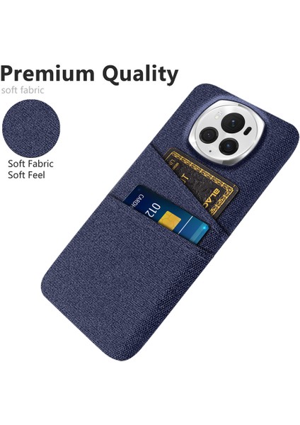 Honor Magic6 Pro 5g Kumaş Doku Telefon Kılıfı Çift Kart Tutucu Pc Kapağı (Yurt Dışından) modelleri