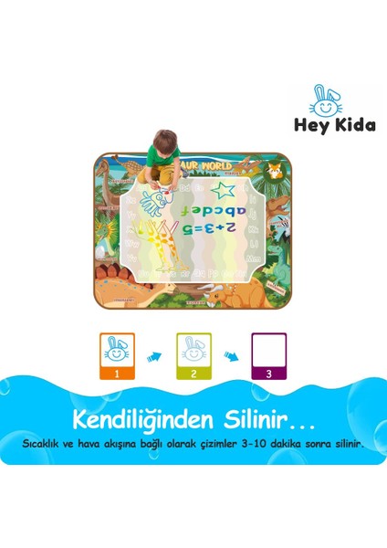 Dinozor Sihirli Su Çizim Matı 80*60 Cm fırsatları