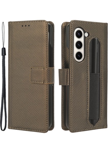 Samsung Galaxy Z Fold6 5g Pu Deri Cüzdan Telefon Kılıfı (Yurt Dışından)