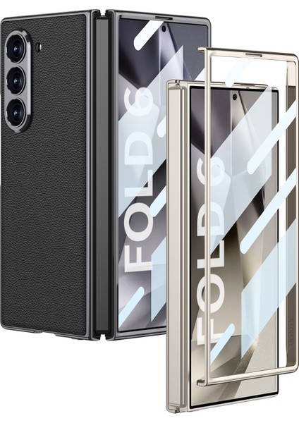 Samsung Galaxy Z Fold6 5g Galvanik Pc+Pu Telefon Kapağı (Yurt Dışından)