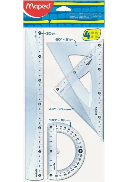 Karışık Pergel ve Cetvel Seti 4 Parça 89921800