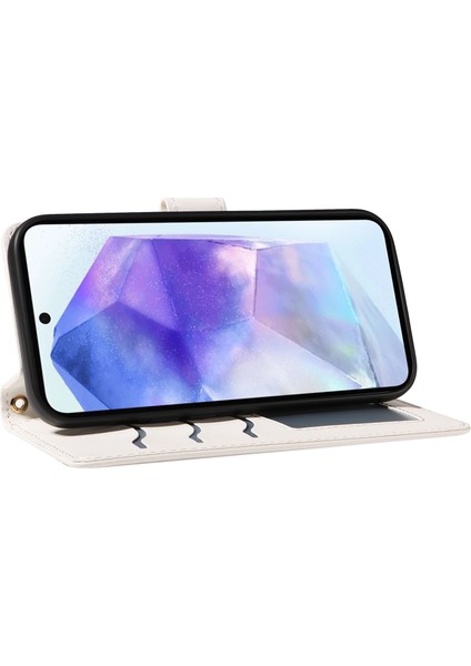Samsung Galaxy A55 5g Cüzdan Eşkenar Dörtgen Deri Telefon Kılıfı (Yurt Dışından) fırsatları