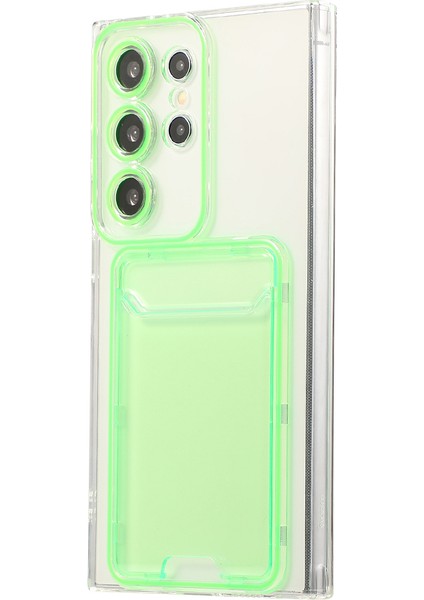 Samsung Galaxy S24 Ultra Arka Kart Yuvası Tpu Şeffaf Telefon Kapağı (Yurt Dışından)
