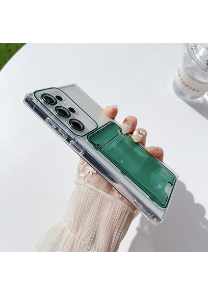 Samsung Galaxy S24 Ultra Arka Kart Yuvası Tpu Şeffaf Telefon Kapağı (Yurt Dışından)