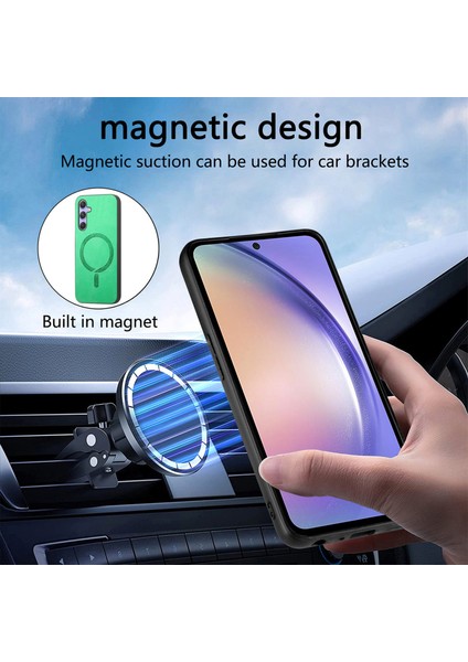 Samsung Galaxy A54 5g Deri Ten-Dokunmatik Telefon Kılıfı Magsafe ile Uyumlu (Yurt Dışından) indirimleri