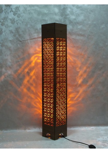 Ahşap Ev Dekorasyonu Gece Aydınlatması Gece Lambası LED Işıklı Lambader 100CM (GK47)
