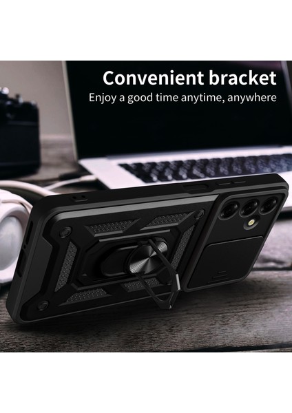 Samsung Galaxy M35 5g Kapaklı Pc+Tpu Kickstand Telefon Kapağı (Yurt Dışından)