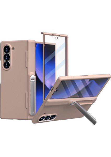 Samsung Galaxy Z Fold6 5g Kauçuk Sert Pc Kickstand Telefon Kapağı (Yurt Dışından)