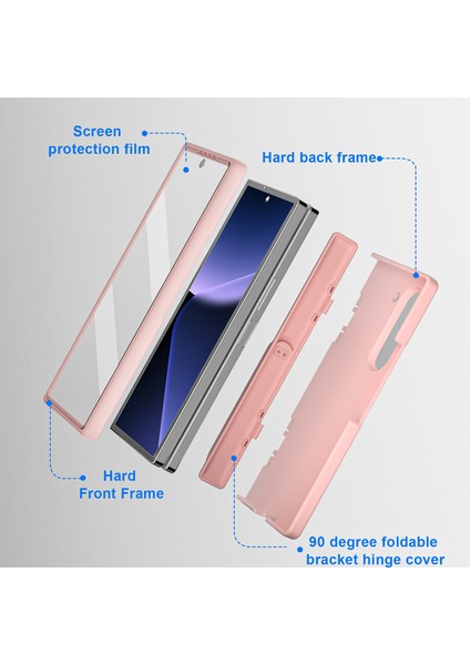 Samsung Galaxy Z Fold6 5g Kauçuk Sert Pc Kickstand Telefon Kapağı (Yurt Dışından) fırsatları
