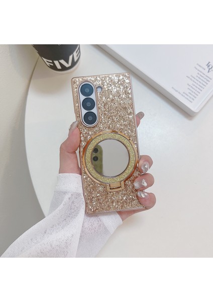 Samsung Galaxy Z Fold6 5g Uyumlu Magsafe Tpu+Pc Kickstand Telefon Kılıfı (Yurt Dışından)