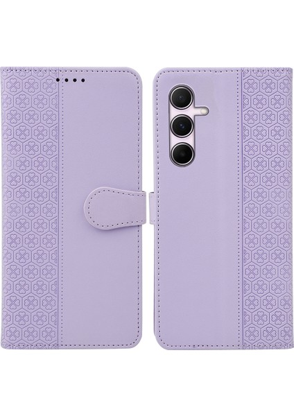 Samsung Galaxy S24 Fe Manyetik Toka Deri Telefon Kılıfı (Yurt Dışından)