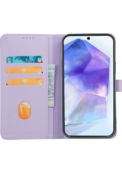 Samsung Galaxy S24 Fe Manyetik Toka Deri Telefon Kılıfı (Yurt Dışından)