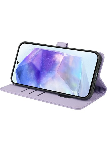Samsung Galaxy S24 Fe Manyetik Toka Deri Telefon Kılıfı (Yurt Dışından)