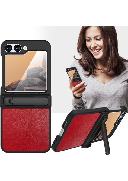 Samsung Galaxy Z Flip6 5g Crazy Horse Texture Pu+Pc Telefon Kılıfı (Yurt Dışından) fiyatları
