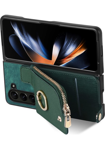 Samsung Galaxy Z Fold6 5g Fermuarlı Cep Halka Tutucu Deri + Pc Telefon Kapağı (Yurt Dışından) fırsatları