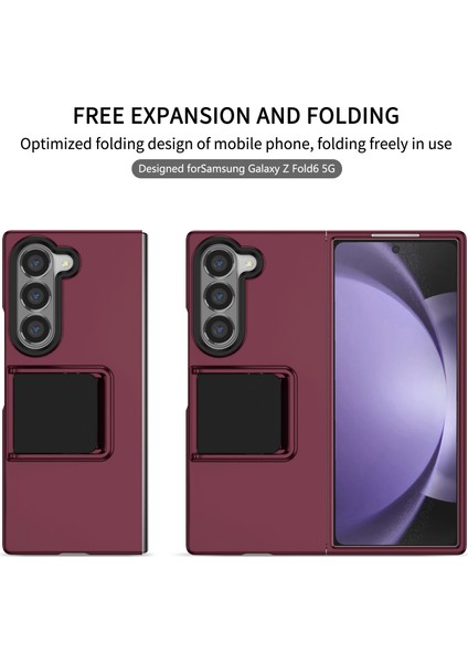 Samsung Galaxy Z Fold6 5g Gizli Kickstand Sert Pc Telefon Kapağı (Yurt Dışından)
