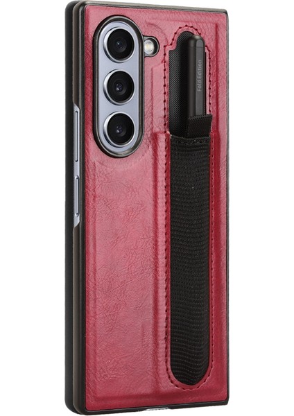 Samsung Galaxy Z Fold6 5g Retro Deri Kaplamalı Pc Telefon Kılıfı (Yurt Dışından) modelleri