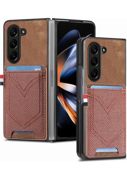 Samsung Galaxy Z Fold6 5g Deri+Pc Telefon Kılıfı (Yurt Dışından)